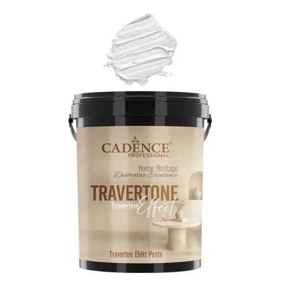 Cadence Traverten Efekt Pasta TRV-01 Beyaz 3KG