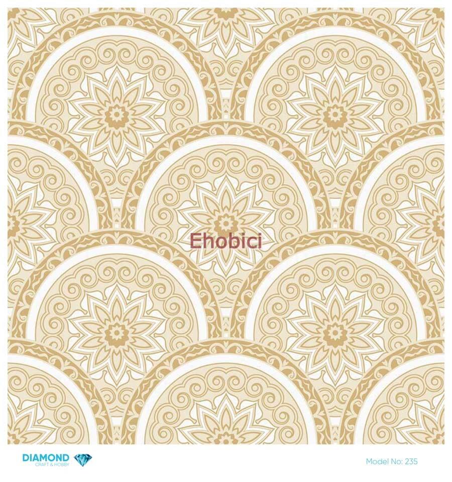 Diamond Pirinç Dekopaj Kağıdı - 235 - 30x30