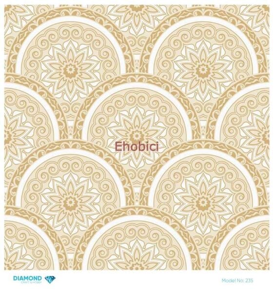 Diamond Pirinç Dekopaj Kağıdı - 235 - 30x30