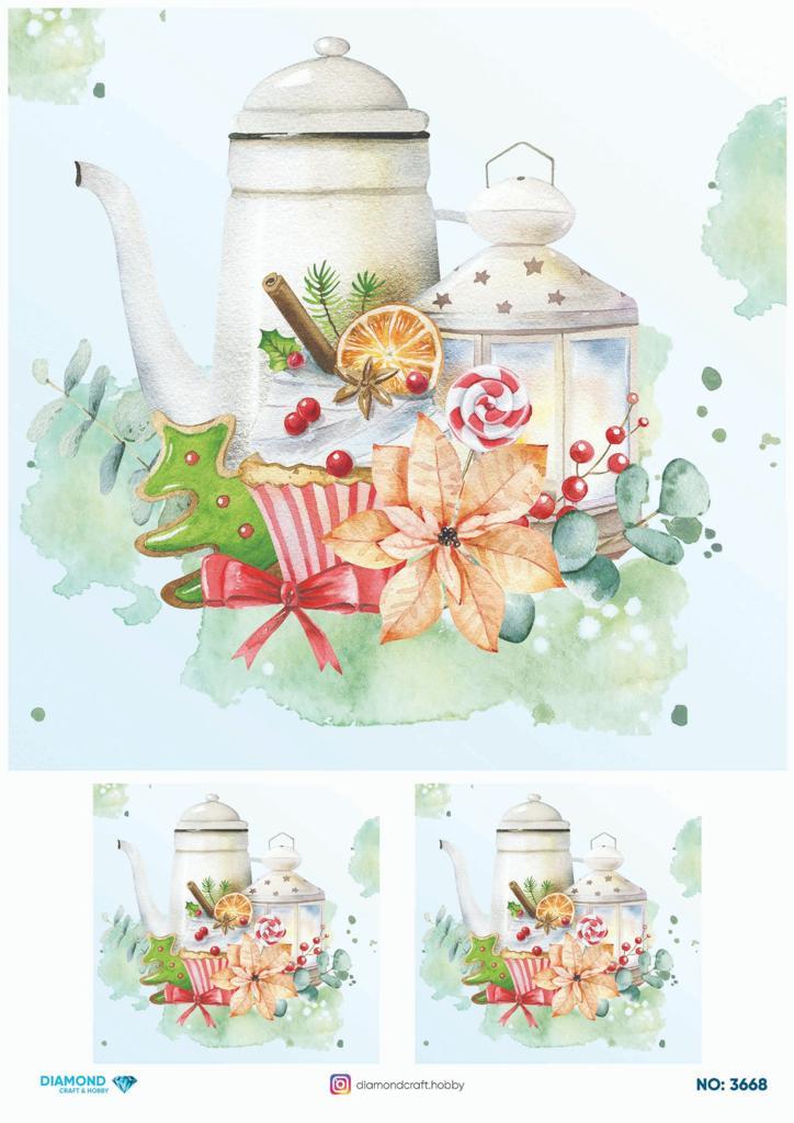 Diamond Pirinç Dekopaj Kağıdı - 3668