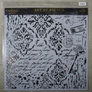 Cadence Grunge Duvar Stencil 45x45 - GCS-015