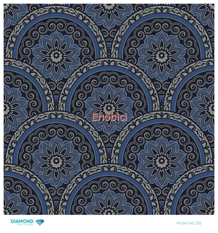 Diamond Pirinç Dekopaj Kağıdı - 236 - 30x30