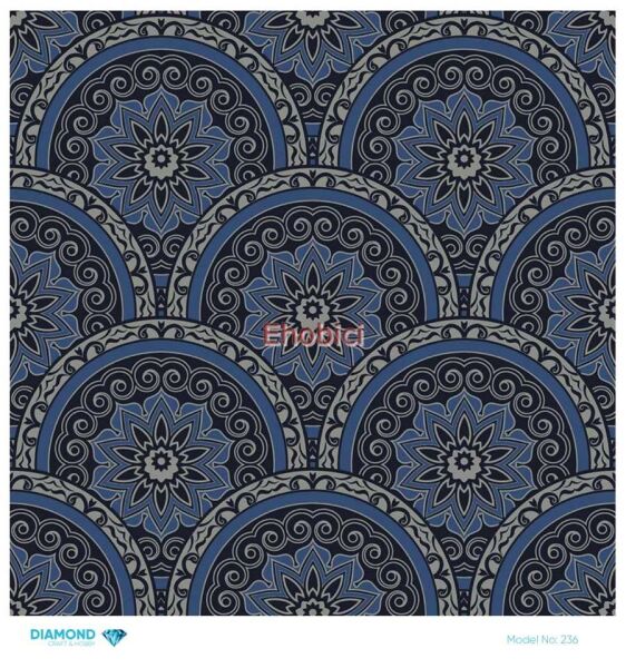 Diamond Pirinç Dekopaj Kağıdı - 236 - 30x30