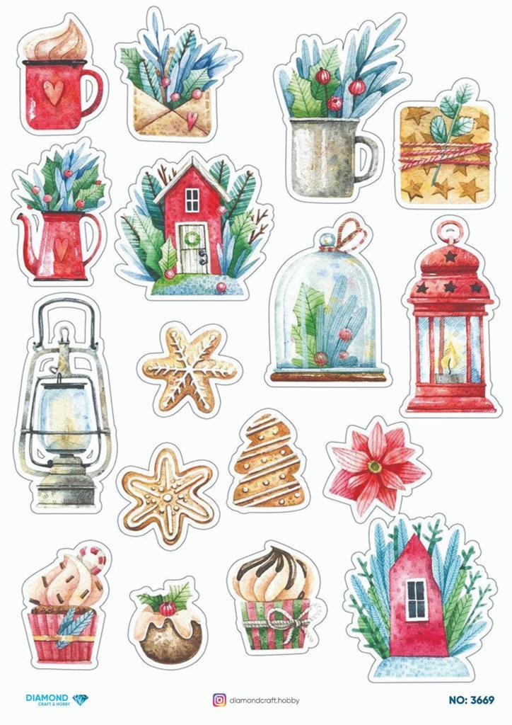 Diamond Pirinç Dekopaj Kağıdı - 3669