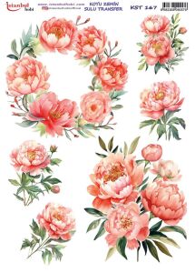 Koyu Zemin Sulu Transfer Kağıdı 25x35cm KST-167