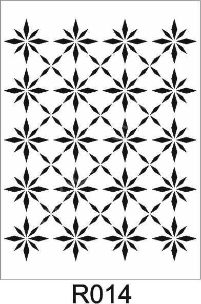 Ardışık Desen Stencil Şablon (25x35) R-014