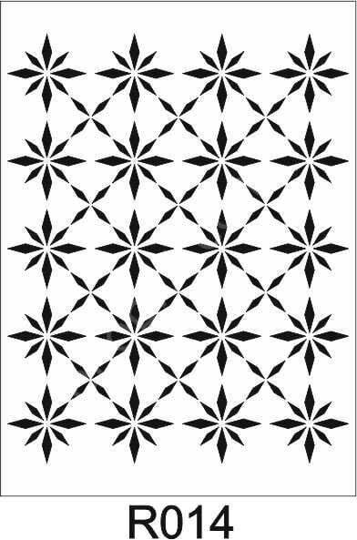 Ardışık Desen Stencil Şablon (25x35) R-014