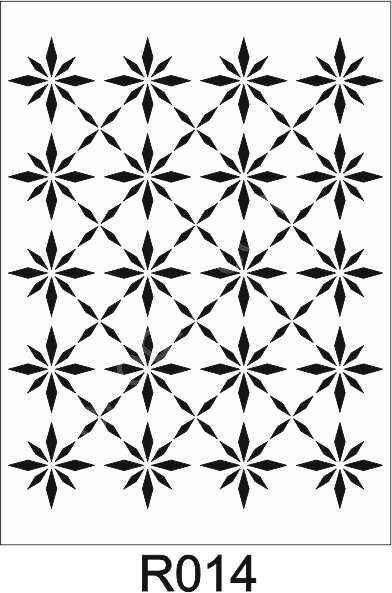 Ardışık Desen Stencil Şablon (25x35) R-014