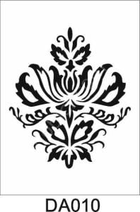 Damask Desen Stencil Şablon (21x30) DA-010