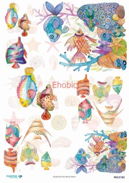 Diamond Pirinç Dekopaj Kağıdı - 5183