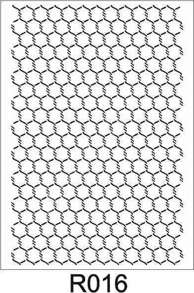 Ardışık Desen Stencil Şablon (25x35) R-016