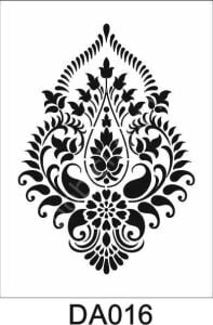 Damask Desen Stencil Şablon (21x30) DA-016