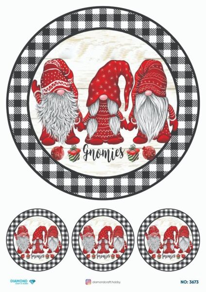 Diamond Pirinç Dekopaj Kağıdı - 3673