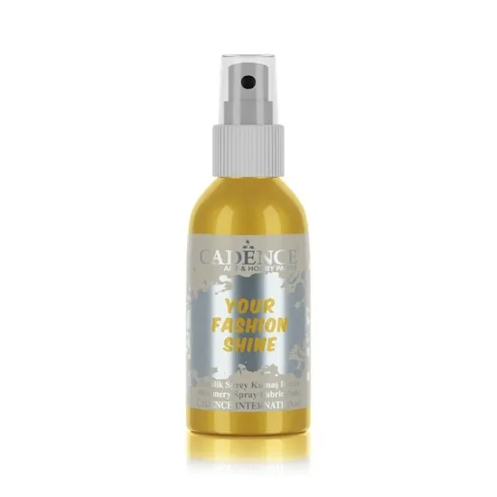 Cadence Your Fashion Metalik Sprey Kumaş Boyası 1101 Altın 100ml