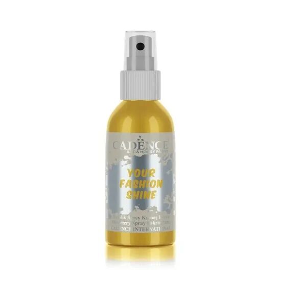 Cadence Your Fashion Metalik Sprey Kumaş Boyası 1101 Altın 100ml