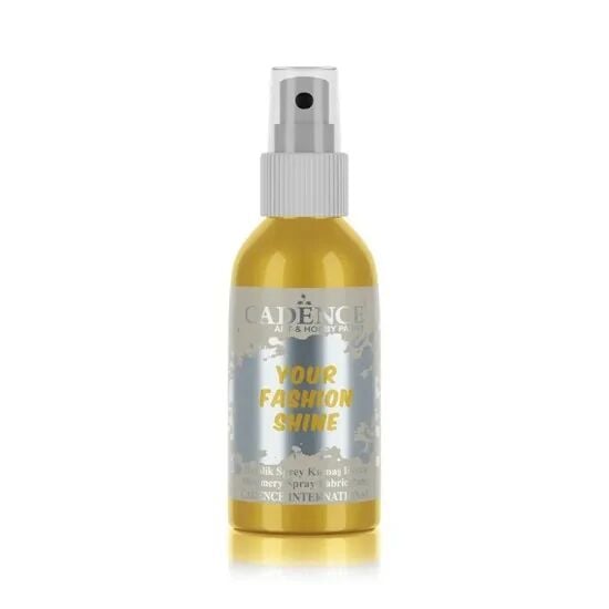 Cadence Your Fashion Metalik Sprey Kumaş Boyası 1101 Altın 100ml