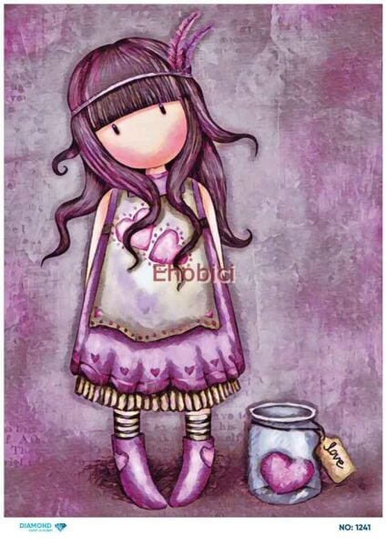 Diamond Pirinç Dekopaj Kağıdı - 1241