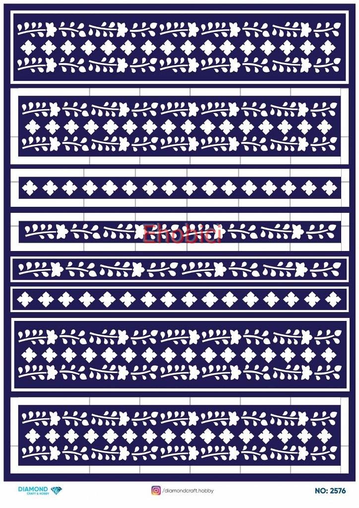 Diamond Pirinç Dekopaj Kağıdı - 2576