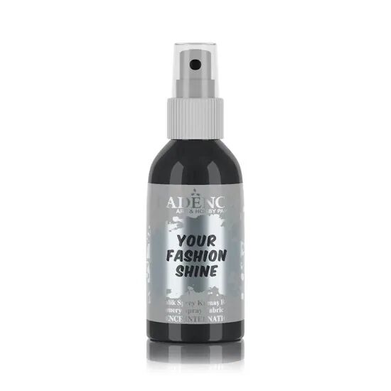 Cadence Your Fashion Metalik Sprey Kumaş Boyası 1119 Siyah 100ml
