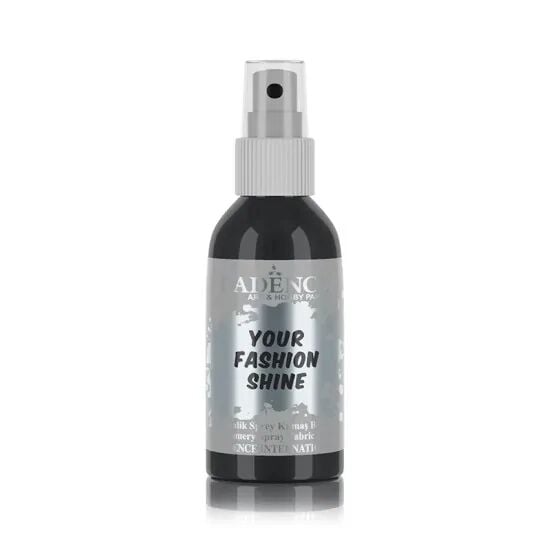 Cadence Your Fashion Metalik Sprey Kumaş Boyası 1119 Siyah 100ml