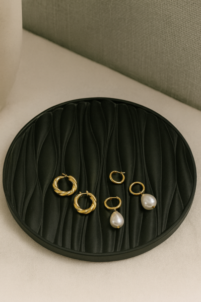 Dalgalı Yuvarlak Kase Tabak 29x29cm