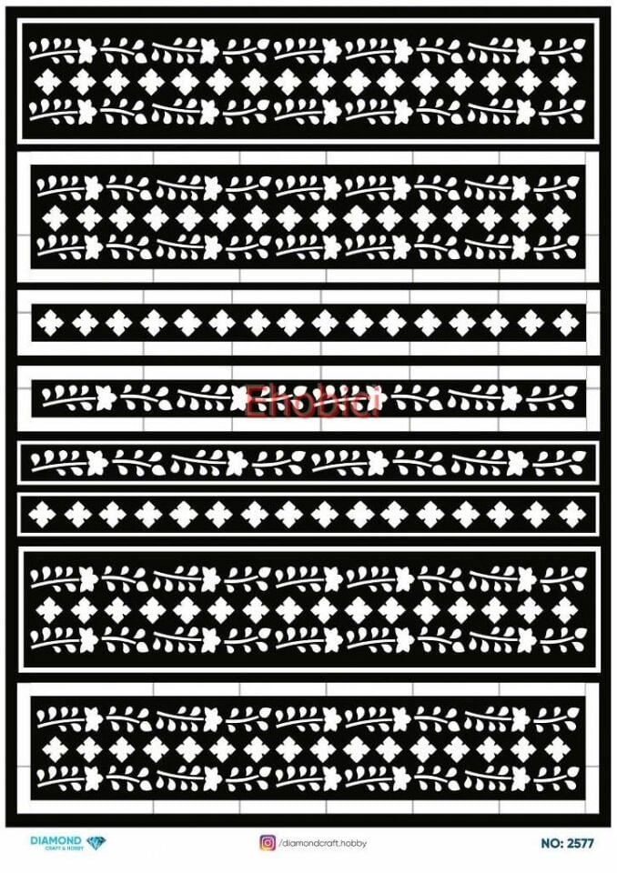 Diamond Pirinç Dekopaj Kağıdı - 2577