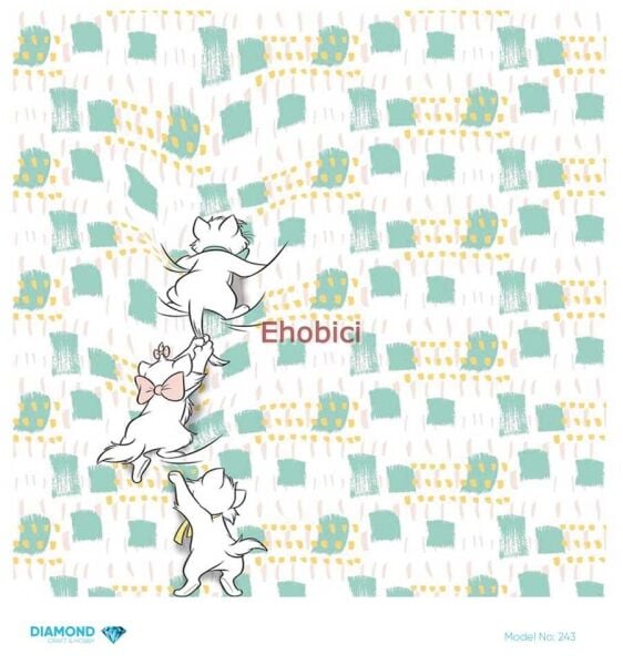 Diamond Pirinç Dekopaj Kağıdı - 243 - 30x30