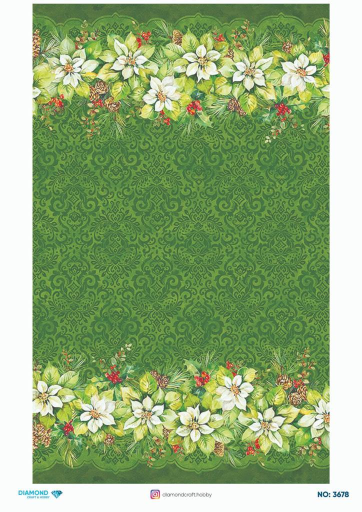 Diamond Pirinç Dekopaj Kağıdı - 3678