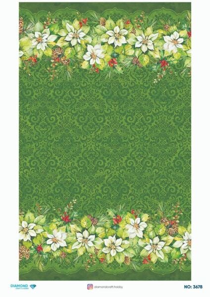 Diamond Pirinç Dekopaj Kağıdı - 3678