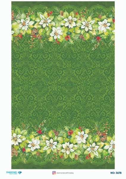 Diamond Pirinç Dekopaj Kağıdı - 3678