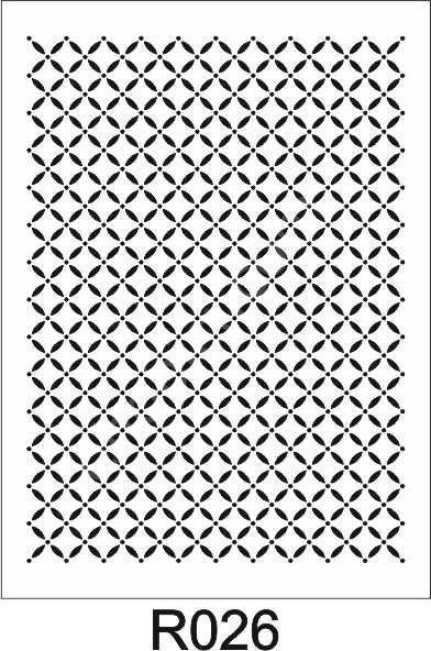 Ardışık Desen Stencil Şablon (25x35) R-026