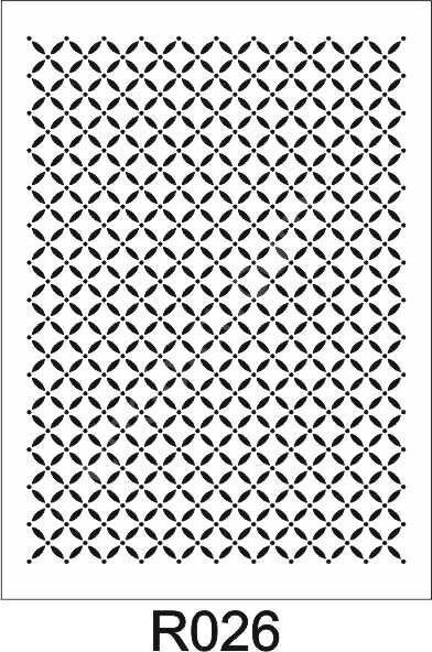 Ardışık Desen Stencil Şablon (25x35) R-026