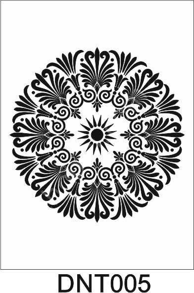 Dantel Desen Stencil Şablon (30x30) DNT-005