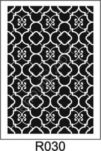 Ardışık Desen Stencil Şablon (25x35) R-030