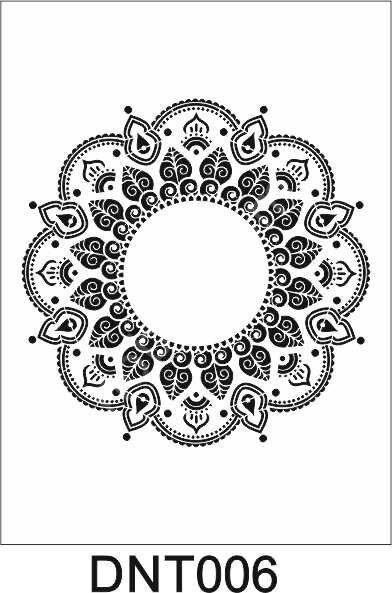 Dantel Desen Stencil Şablon (30x30) DNT-006