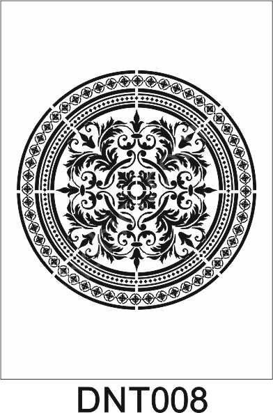 Dantel Desen Stencil Şablon (30x30) DNT-008