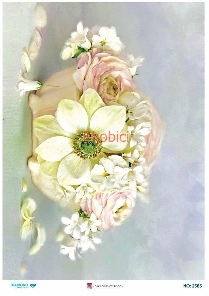 Diamond Pirinç Dekopaj Kağıdı - 2585