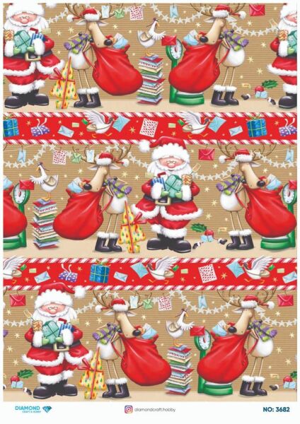 Diamond Pirinç Dekopaj Kağıdı - 3682