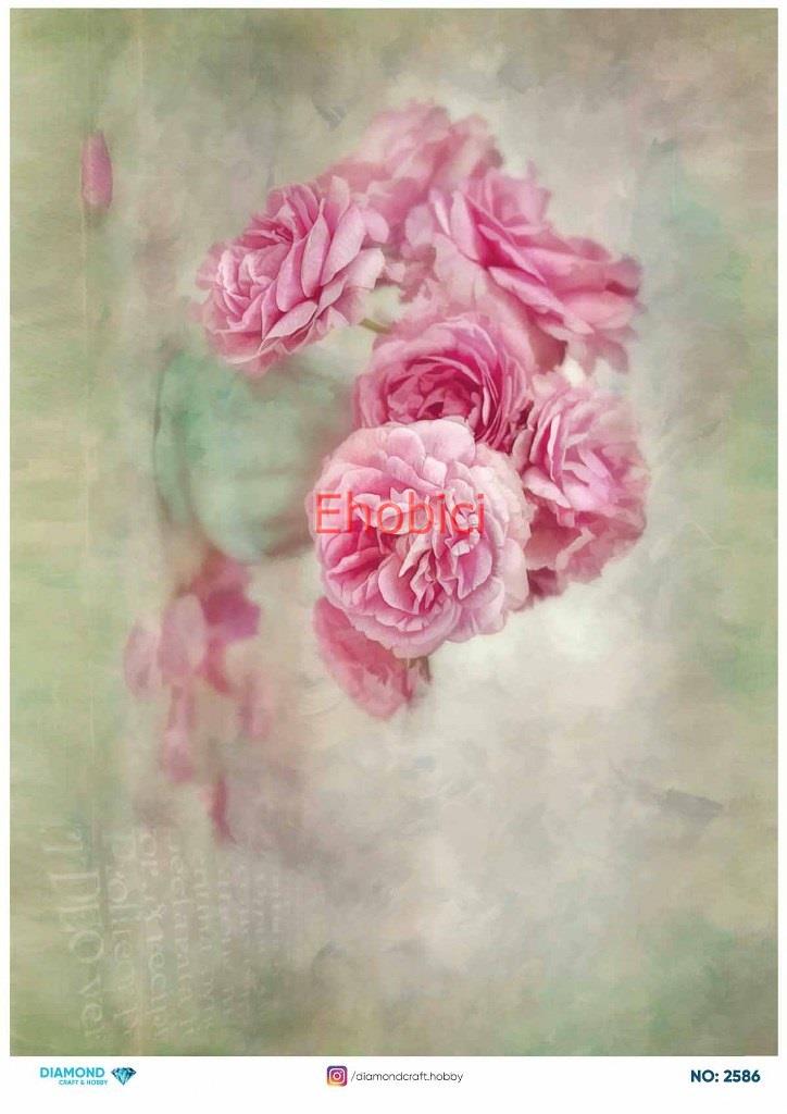 Diamond Pirinç Dekopaj Kağıdı - 2586