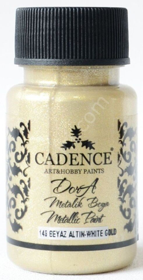 Cadence Dora Metalik Boya 148 Beyaz Altın 50ML