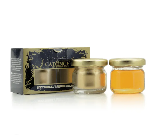 Cadence Sıvı Varak Takımı 30ml+30ml - Altın