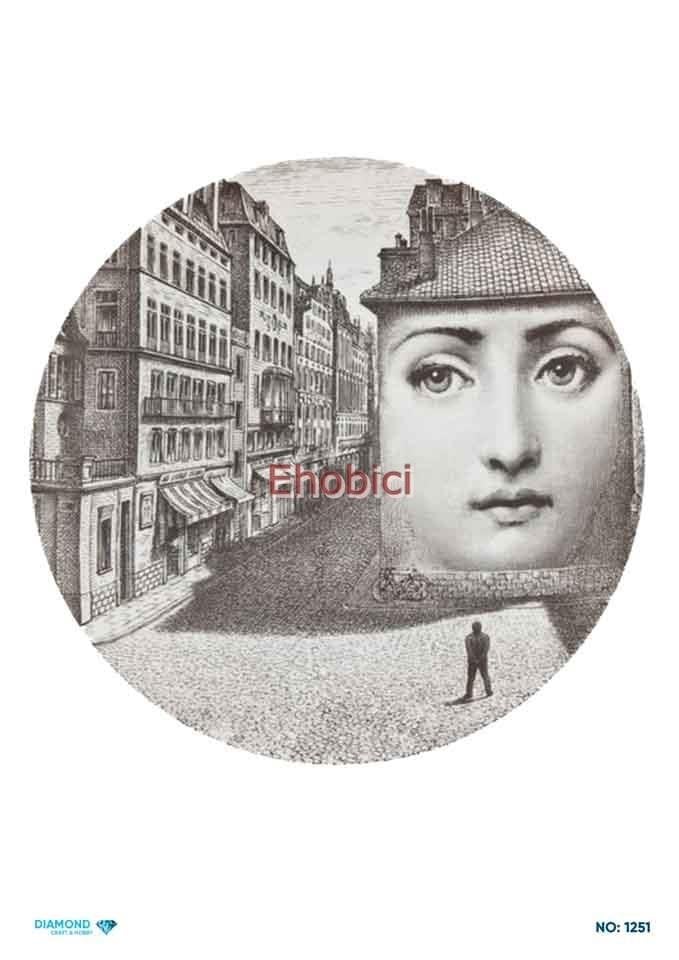 Diamond Pirinç Dekopaj Kağıdı - 1251