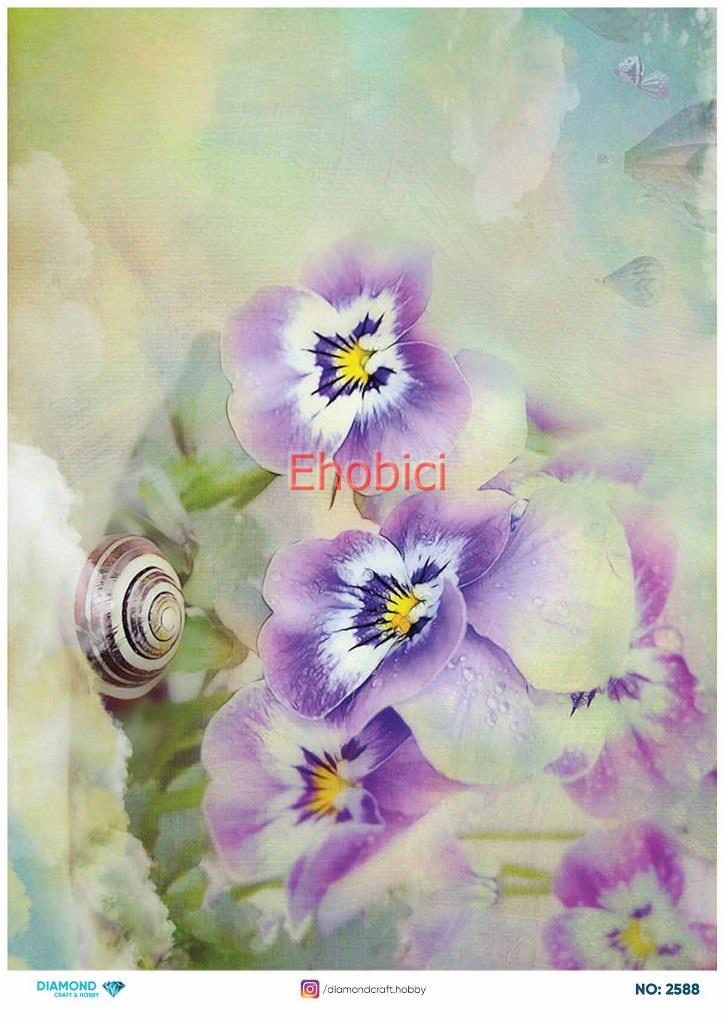 Diamond Pirinç Dekopaj Kağıdı - 2588