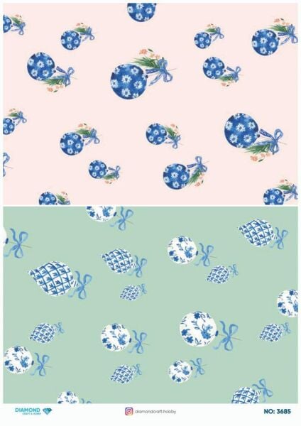 Diamond Pirinç Dekopaj Kağıdı - 3685