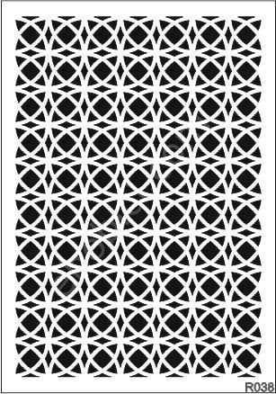 Ardışık Desen Stencil Şablon (25x35) R-038