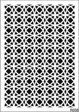 Ardışık Desen Stencil Şablon (25x35) R-038