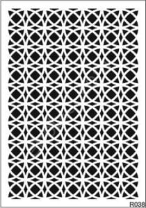 Ardışık Desen Stencil Şablon (25x35) R-038
