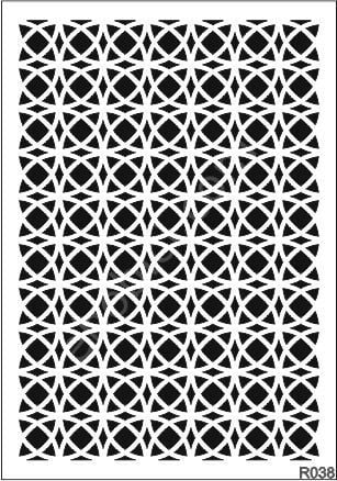 Ardışık Desen Stencil Şablon (25x35) R-038