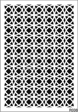 Ardışık Desen Stencil Şablon (25x35) R-038
