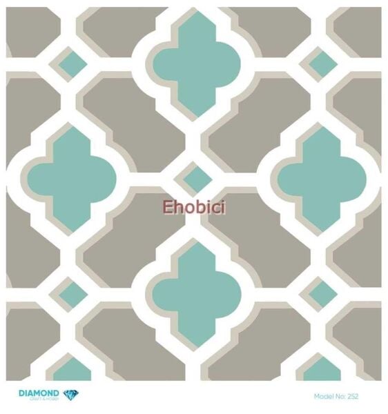 Diamond Pirinç Dekopaj Kağıdı - 252 - 30x30